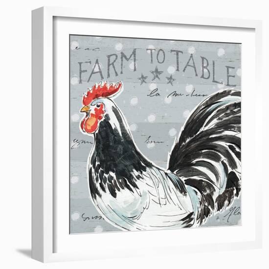 Roosters Call III-Daphne Brissonnet-Framed Art Print