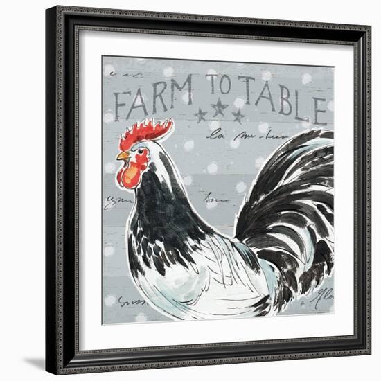 Roosters Call III-Daphne Brissonnet-Framed Art Print