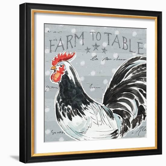 Roosters Call III-Daphne Brissonnet-Framed Art Print