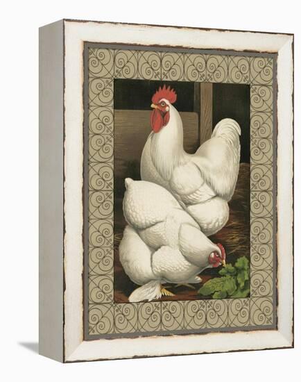 Roosters I-Cassel-Framed Stretched Canvas