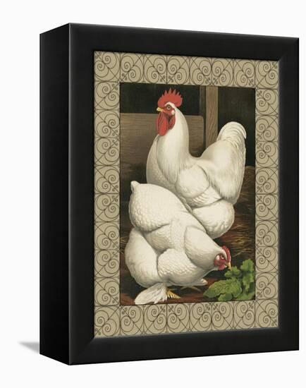 Roosters I-Cassel-Framed Stretched Canvas