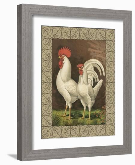 Roosters VI-Cassel-Framed Art Print