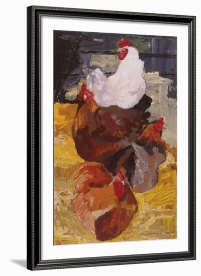 Roosting Hens-Anuk Naumann-Framed Giclee Print