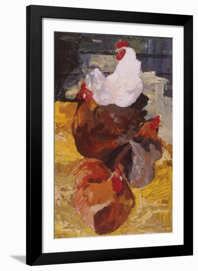 Roosting Hens-Anuk Naumann-Framed Giclee Print