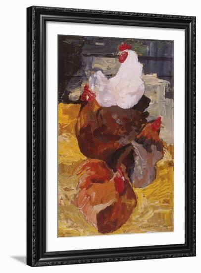 Roosting Hens-Anuk Naumann-Framed Giclee Print