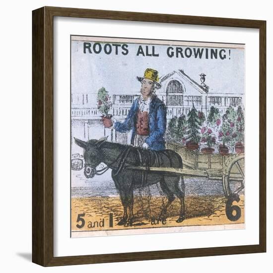 Roots All Growing!, Cries of London, C1840-TH Jones-Framed Giclee Print