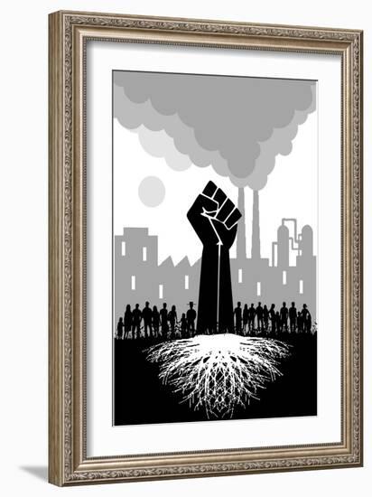 Roots Fist-Teofilo Olivieri-Framed Giclee Print