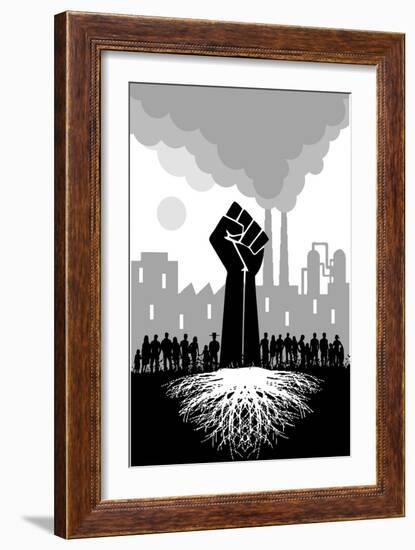 Roots Fist-Teofilo Olivieri-Framed Giclee Print