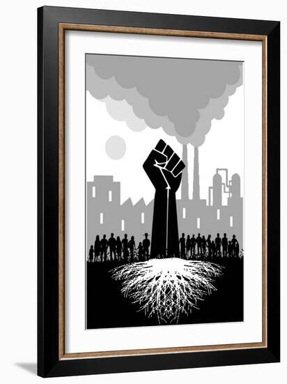 Roots Fist-Teofilo Olivieri-Framed Giclee Print