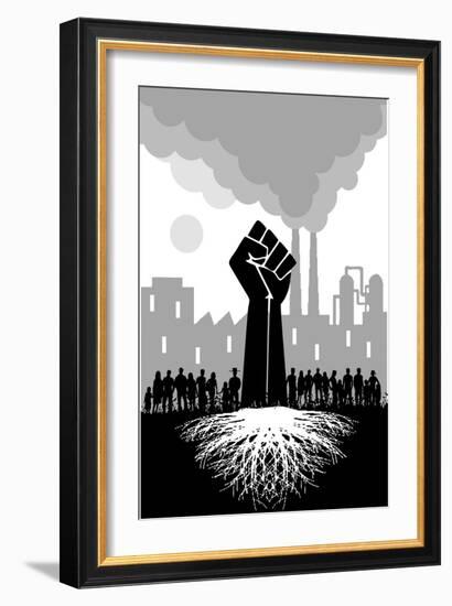 Roots Fist-Teofilo Olivieri-Framed Giclee Print