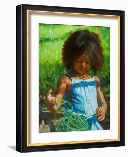 Rope #3, 2016, (oil on linen)-Colin Bootman-Framed Giclee Print