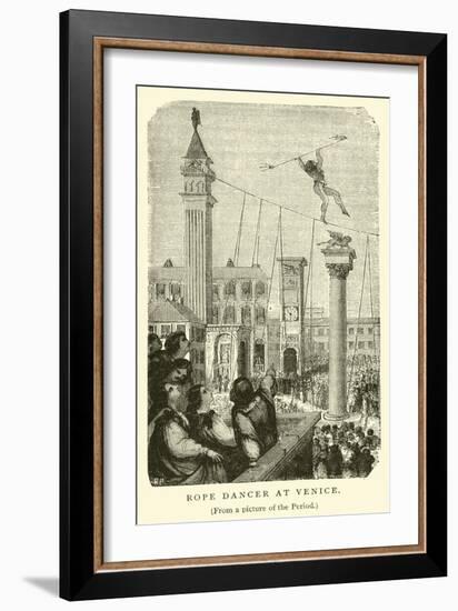 Rope Dancer at Venice-null-Framed Giclee Print