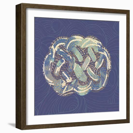 rope mat2    rope, knot, net, water-Robbin Rawlings-Framed Art Print