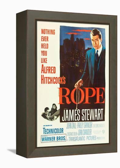 ROPE, poster art, James Stewart, 1948-null-Framed Stretched Canvas