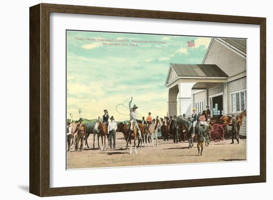 Rope Throwing, State Fair, Oklahoma City, Oklahoma-null-Framed Art Print