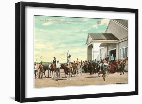 Rope Throwing, State Fair, Oklahoma City, Oklahoma-null-Framed Art Print