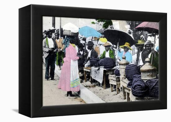 Rope Tobacco Sellers, Jamaica, C1900s-null-Framed Premier Image Canvas