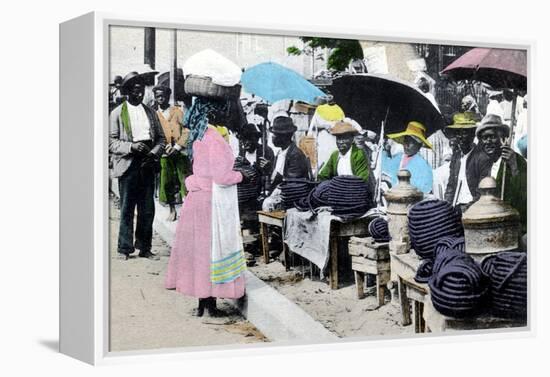 Rope Tobacco Sellers, Jamaica, C1900s-null-Framed Premier Image Canvas