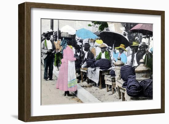 Rope Tobacco Sellers, Jamaica, C1900s-null-Framed Giclee Print