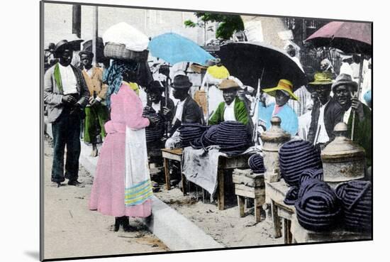 Rope Tobacco Sellers, Jamaica, C1900s-null-Mounted Giclee Print