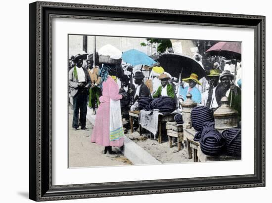 Rope Tobacco Sellers, Jamaica, C1900s-null-Framed Giclee Print