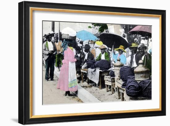 Rope Tobacco Sellers, Jamaica, C1900s-null-Framed Giclee Print