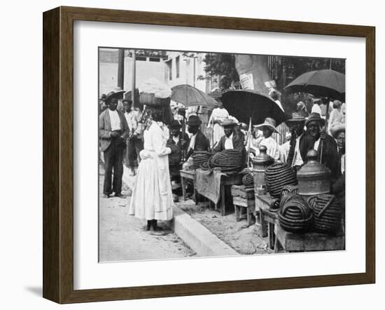 Rope Tobacco Sellers, Jamaica, C1905-Adolphe & Son Duperly-Framed Giclee Print