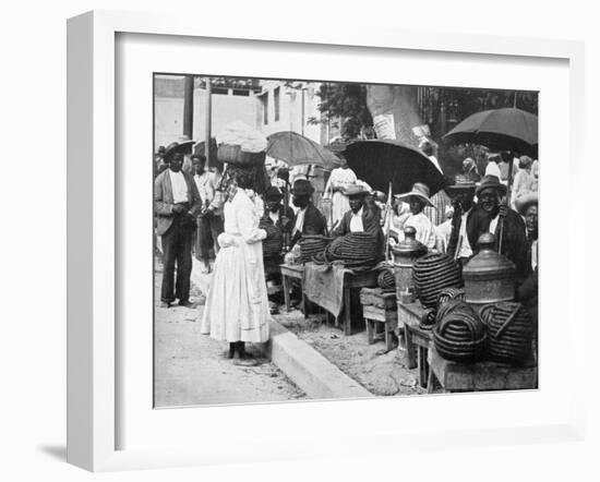 Rope Tobacco Sellers, Jamaica, C1905-Adolphe & Son Duperly-Framed Giclee Print