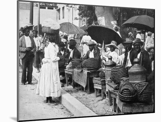 Rope Tobacco Sellers, Jamaica, C1905-Adolphe & Son Duperly-Mounted Giclee Print