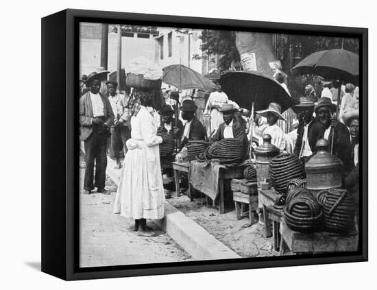 Rope Tobacco Sellers, Jamaica, C1905-Adolphe & Son Duperly-Framed Premier Image Canvas