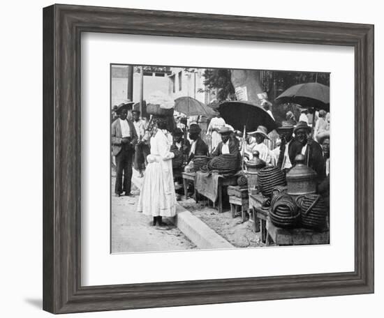 Rope Tobacco Sellers, Jamaica, C1905-Adolphe & Son Duperly-Framed Premium Giclee Print