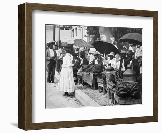 Rope Tobacco Sellers, Jamaica, C1905-Adolphe & Son Duperly-Framed Premium Giclee Print