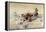 Roping the Longhorns-Charles Marion Russell-Framed Premier Image Canvas