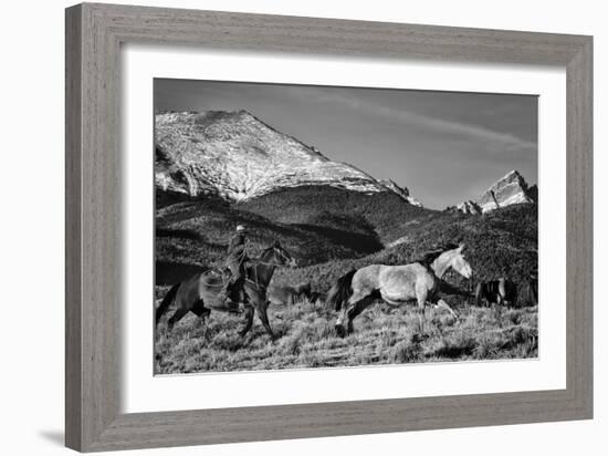 Roping the San Greys-Dan Ballard-Framed Photographic Print