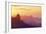 Roque Bentayga at sunset, Gran Canaria, Canary Islands, Spain, Atlantic Ocean, Europe-Neil Farrin-Framed Photographic Print