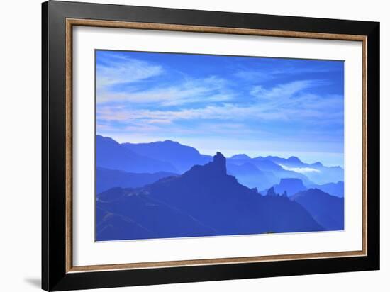 Roque Bentayga, Gran Canaria, Canary Islands, Spain, Atlantic Ocean, Europe-Neil Farrin-Framed Photographic Print