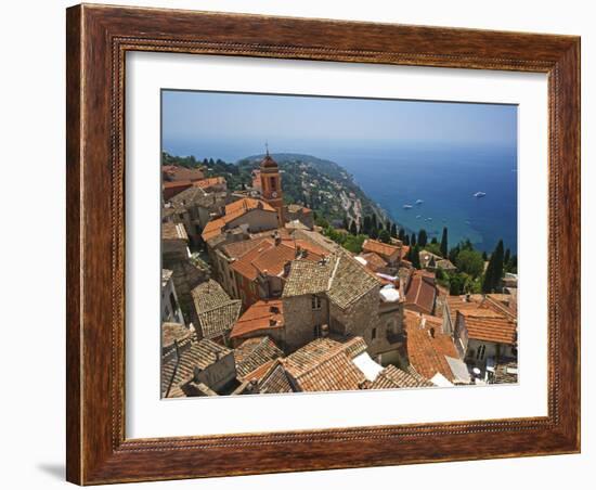 Roquebrune, Cote D´Azur, Alpes-Maritimes, Provence-Alpes-Cote D'Azur, Frankreich-Katja Kreder-Framed Photographic Print