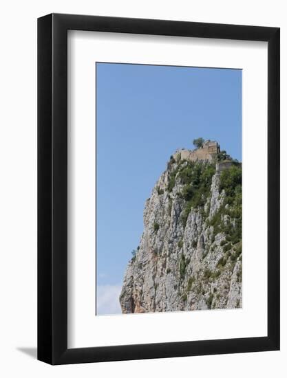 Roquefixade Carthar Castle on Top of a Rugged Rock, Languedoc-Roussillon, France, Europe-Martin Child-Framed Photographic Print