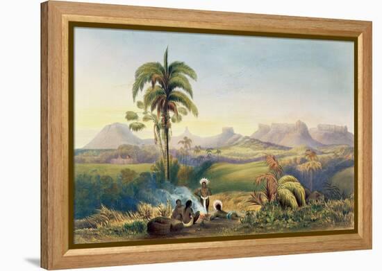 Roraima, Range of Sandstone Mountains in Guiana, Views in the Interior of Guiana-Charles Bentley-Framed Premier Image Canvas