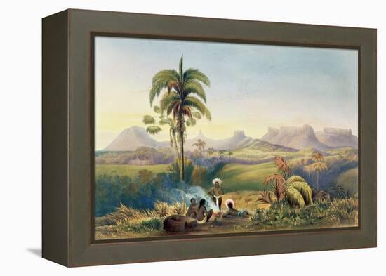 Roraima, Range of Sandstone Mountains in Guiana, Views in the Interior of Guiana-Charles Bentley-Framed Premier Image Canvas