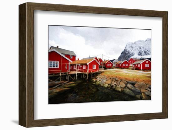 Rorbuer Village-Philippe Sainte-Laudy-Framed Photographic Print