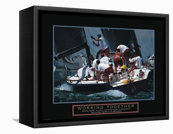 Rorking Together - Sailing-Unknown Unknown-Framed Stretched Canvas