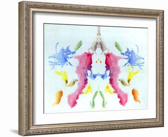 Rorschach Test Card No. 10-Science Source-Framed Giclee Print