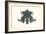 Rorschach Test in Black-null-Framed Art Print