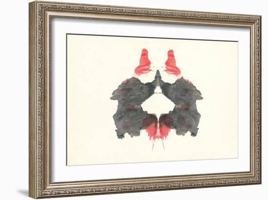 Rorschach Test Pattern-null-Framed Art Print