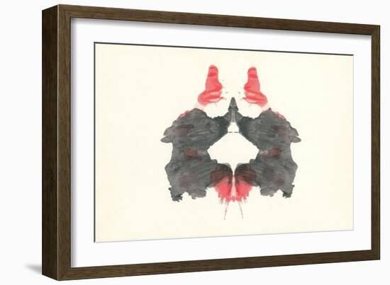 Rorschach Test Pattern-null-Framed Art Print