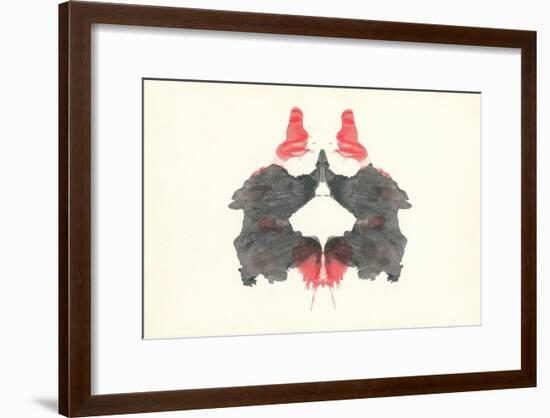 Rorschach Test Pattern-null-Framed Art Print