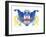 Rorschach type inkblot-Spencer Sutton-Framed Giclee Print