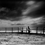 Girl Walking on Sea Defence-Rory Garforth-Photographic Print