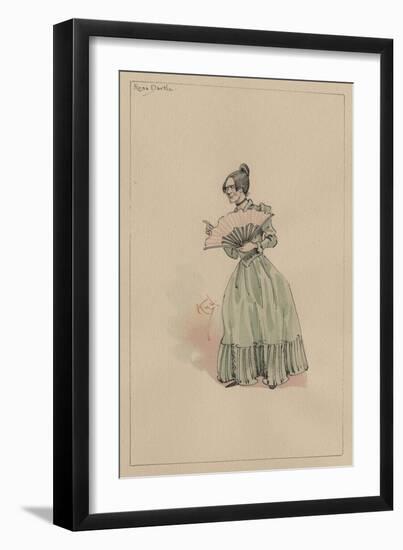 Rosa Dartle, C.1920s-Joseph Clayton Clarke-Framed Giclee Print